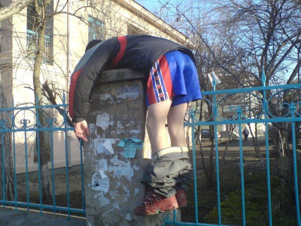 спящий бомж