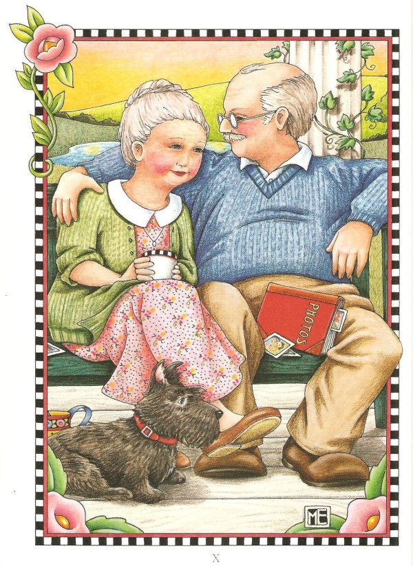 открытка для бабушек и дедушек