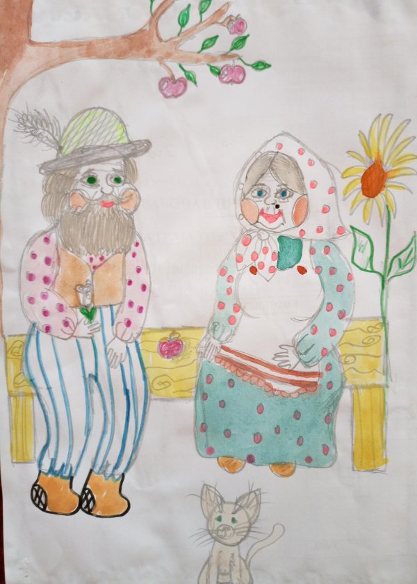 детские рисунки бабушки и дедушки