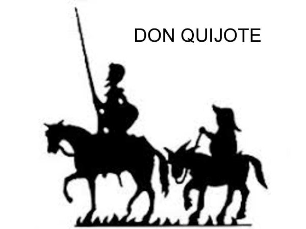 дон кихот и санчо