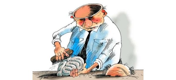 мозги карикатура