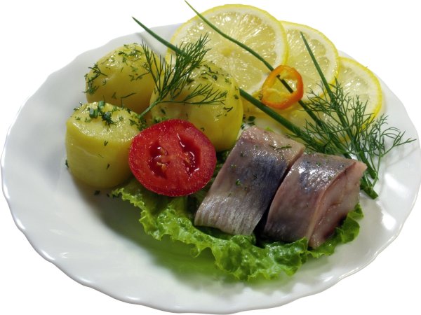 картошечка с селедочкой и лучком