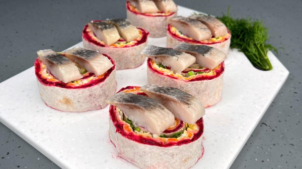 закуска из селедки на праздничный стол