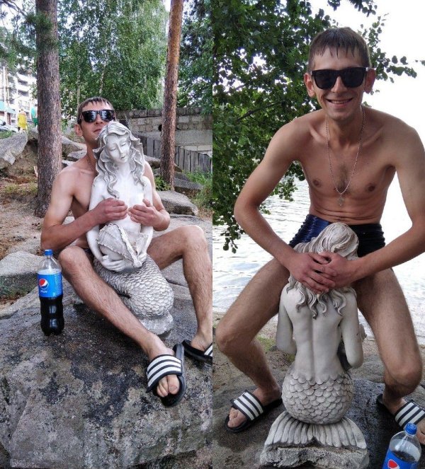 статуя русалки