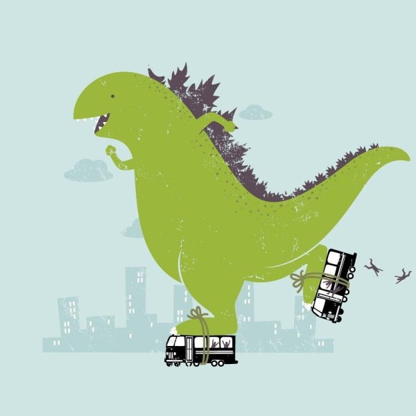 рисунок динозавра детский