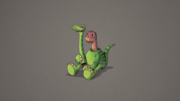 мультяшные динозаврики