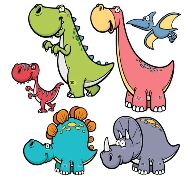 рисунок динозавра детский