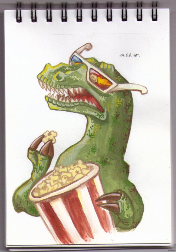 прикольный динозаврик