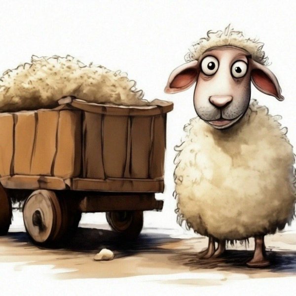 мультяшный барашек