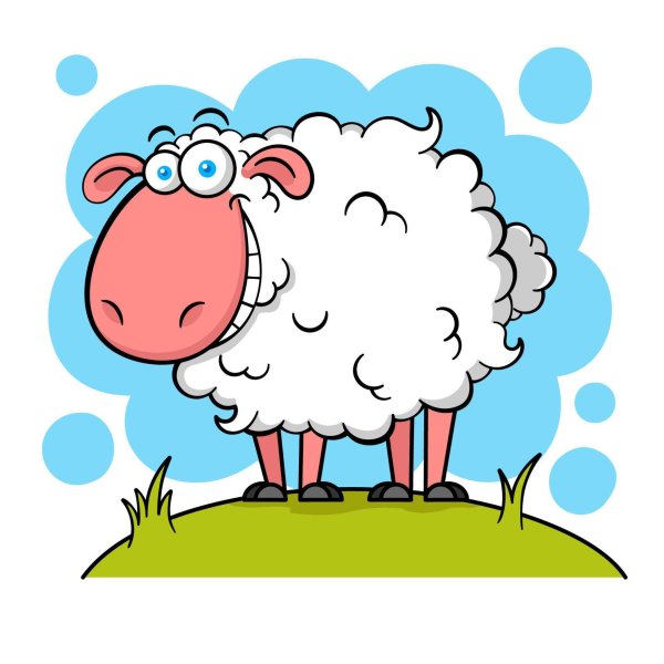 мультяшный барашек