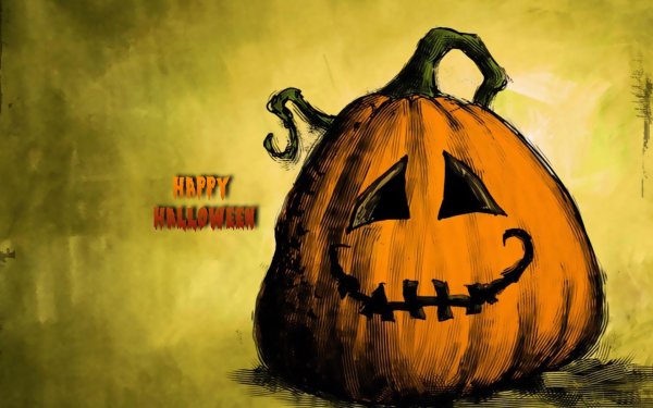 открытка на хэллоуин