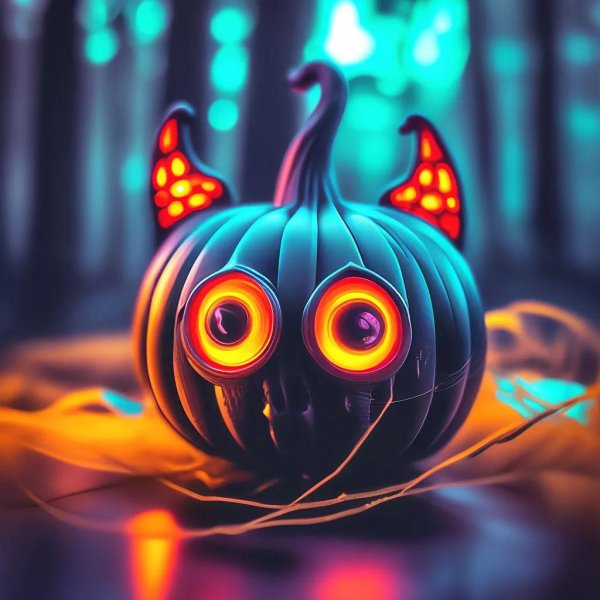 тыква с глазами