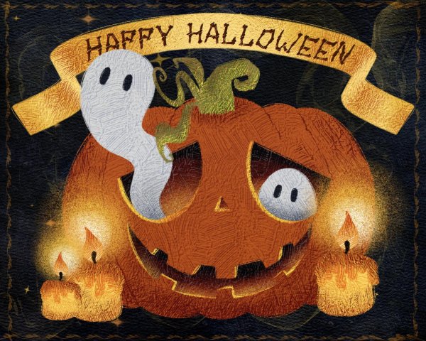 оригинальные открытки к хэллоуину