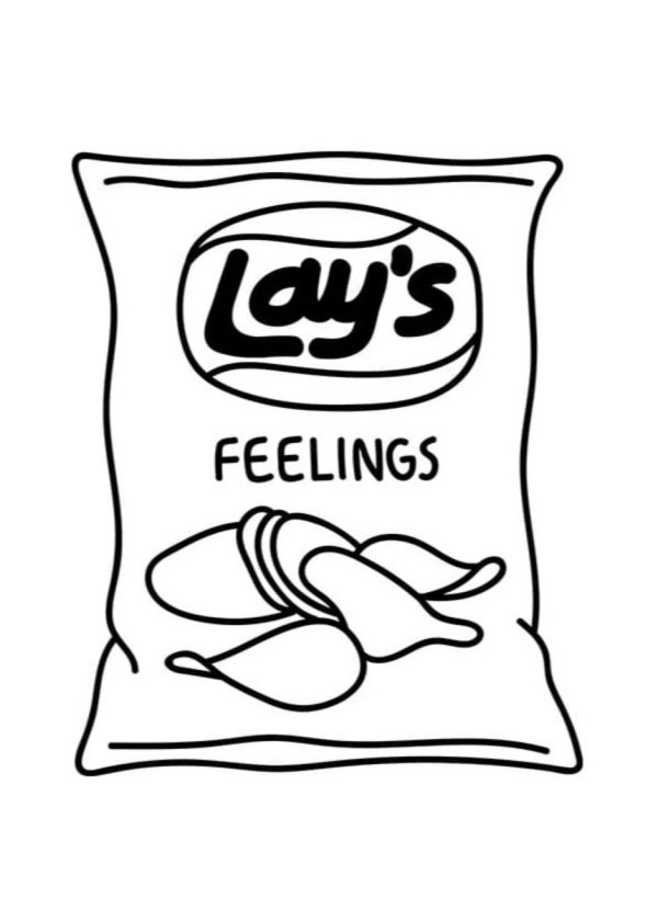 раскраска пачка чипсов лейс