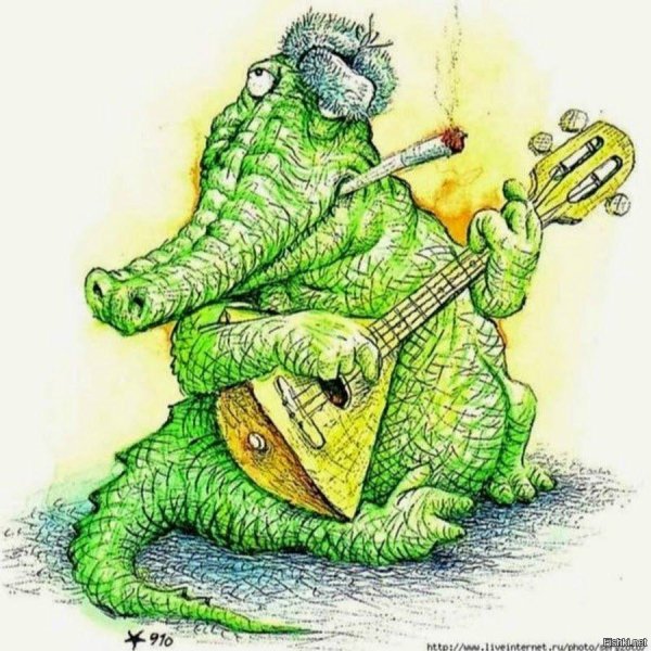 зеленый крокодил