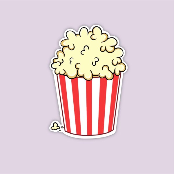 попкорн стикер