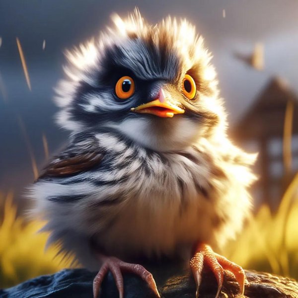 смешная птица