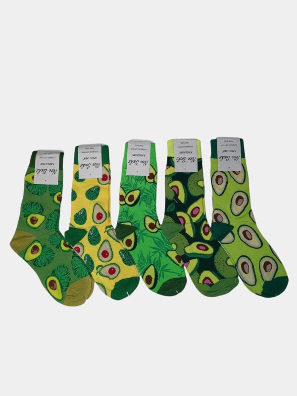женские носки amigobs авокадо цветные сетка 3005