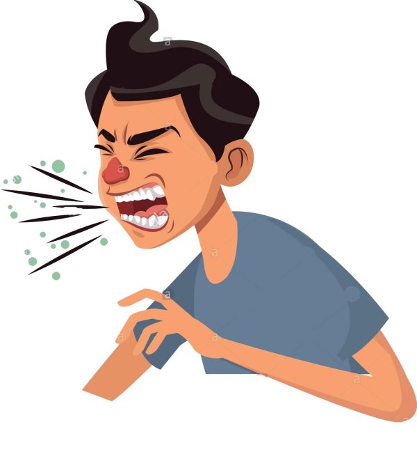 кашель иллюстрация