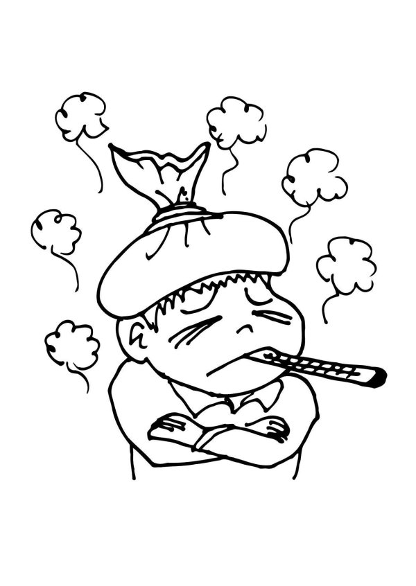 раскраска осторожно