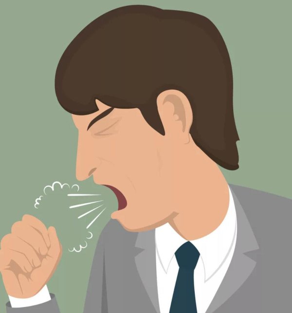 кашель иллюстрация