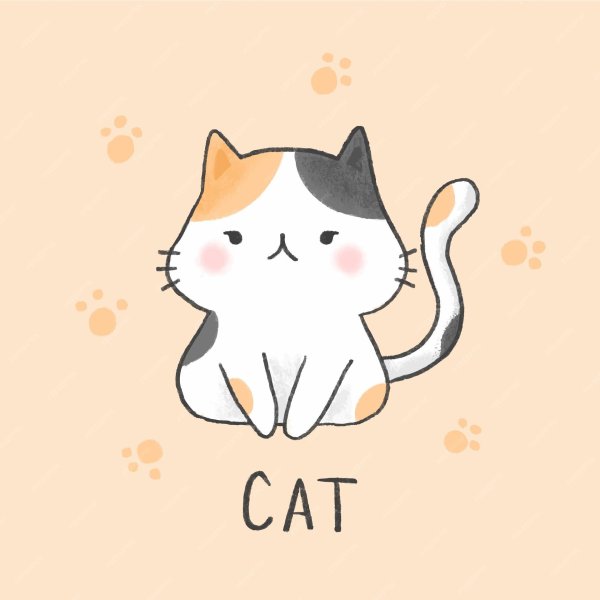 иллюстрация кошка