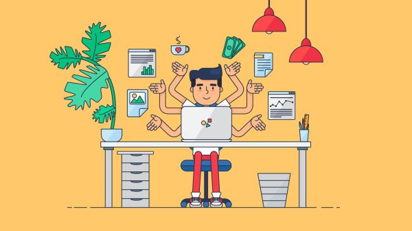 многорукий работник