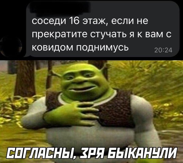 зря быканул шрек