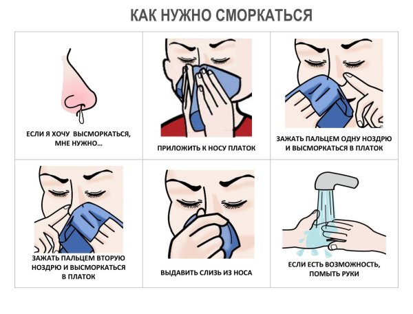 как правильно сморкаться