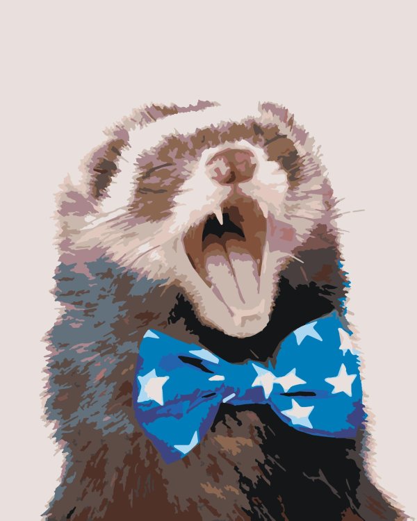 принт хорька