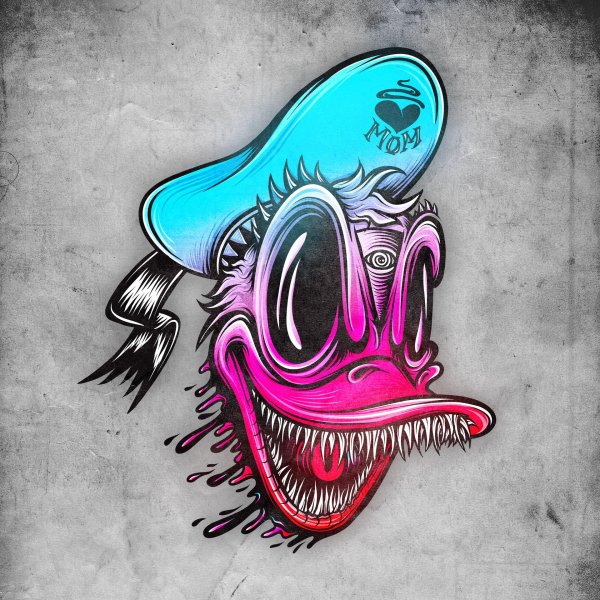 череп граффити