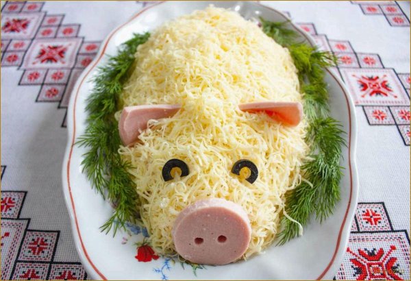 новогодние салаты