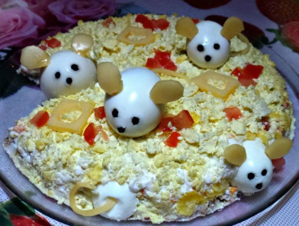 украшение салата