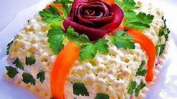 украшение салата