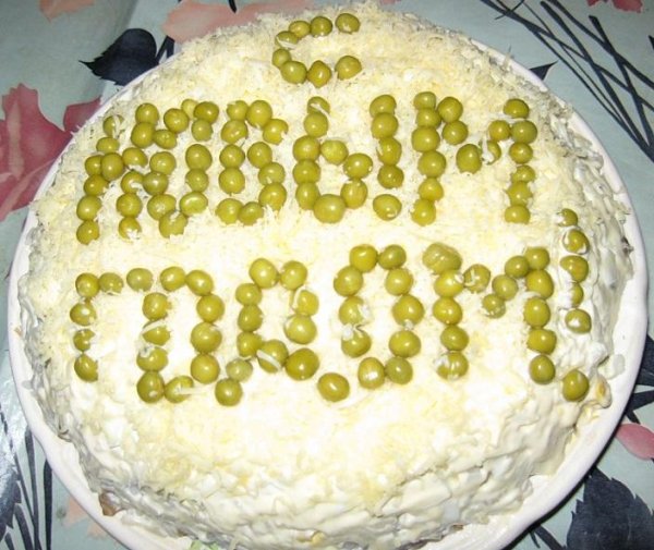 украшение салата