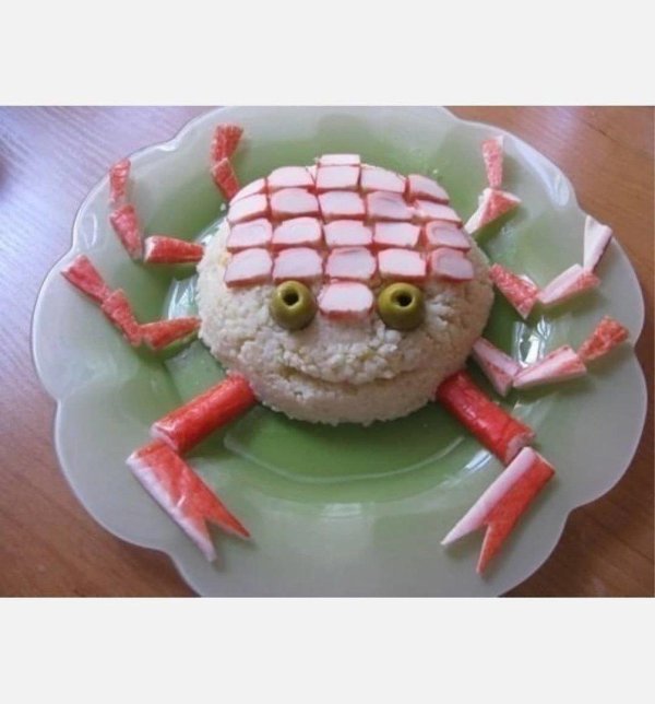 украшение салата