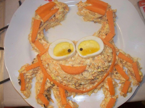 украшение салата