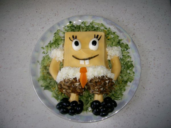 украшение салата