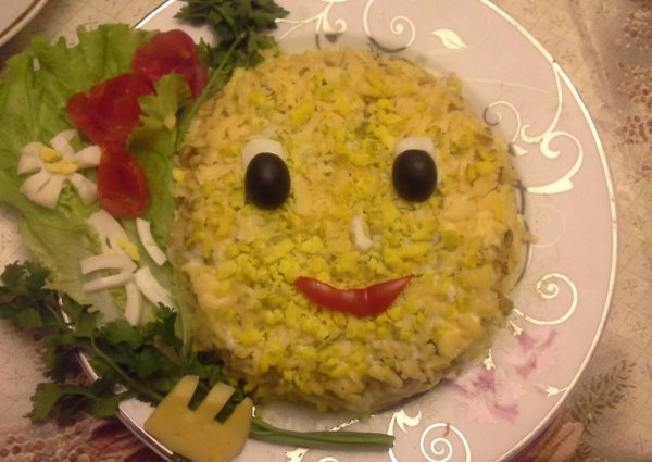 украшение салата