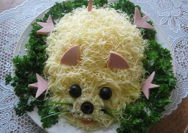 украшение салата