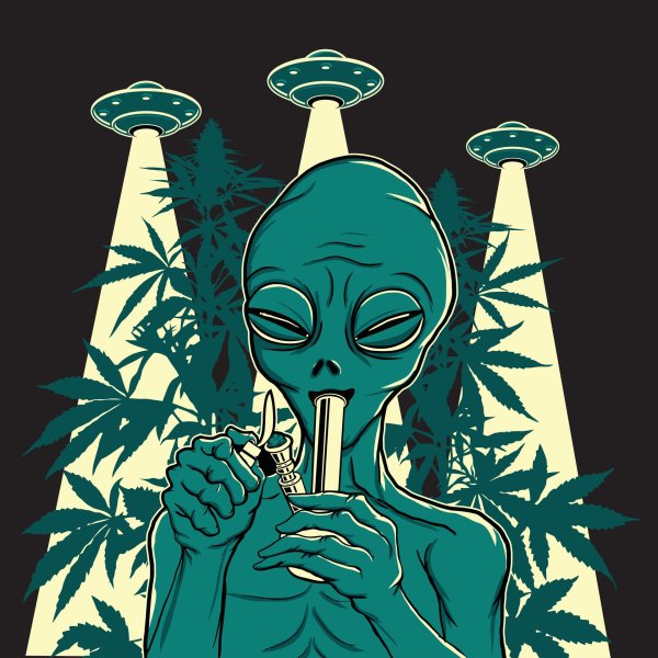 накуренный инопланетянин