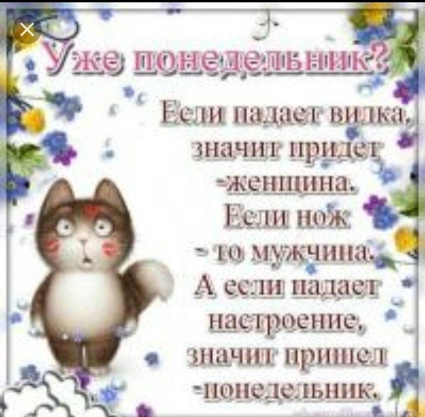 с понедельником открытка