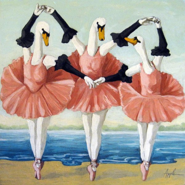 балет лебединое озеро рисунок