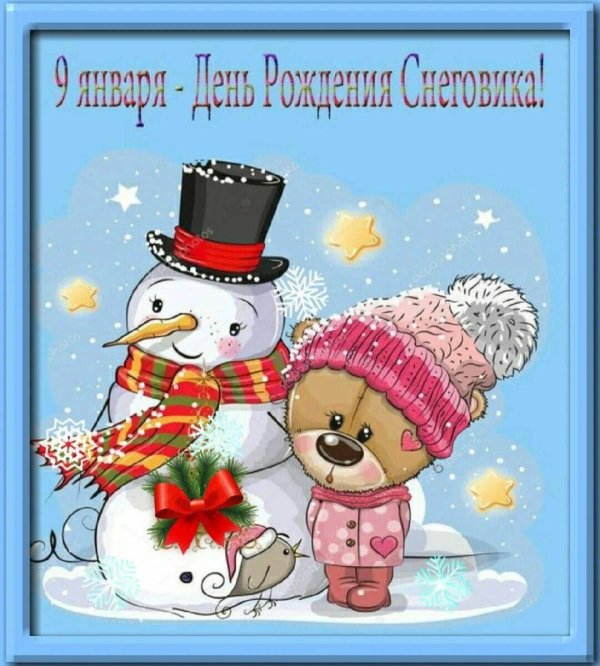 снеговик медвежонок