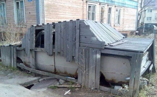 старые гаражи