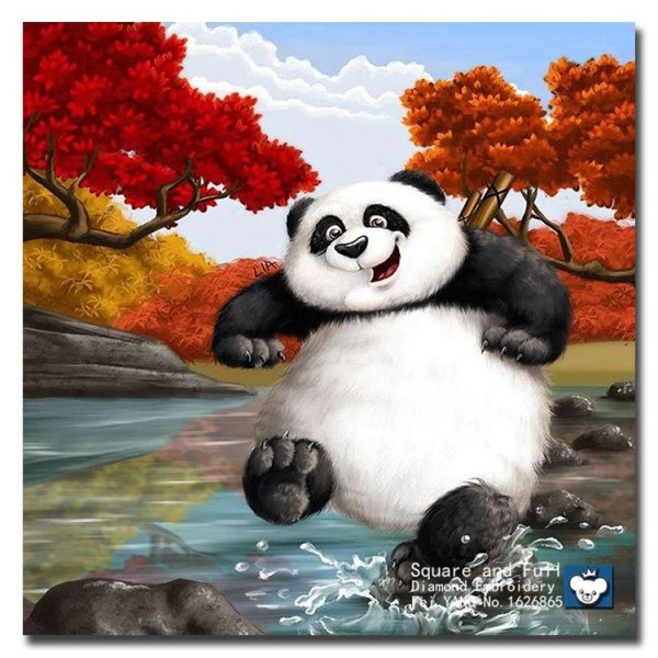 открытка панда