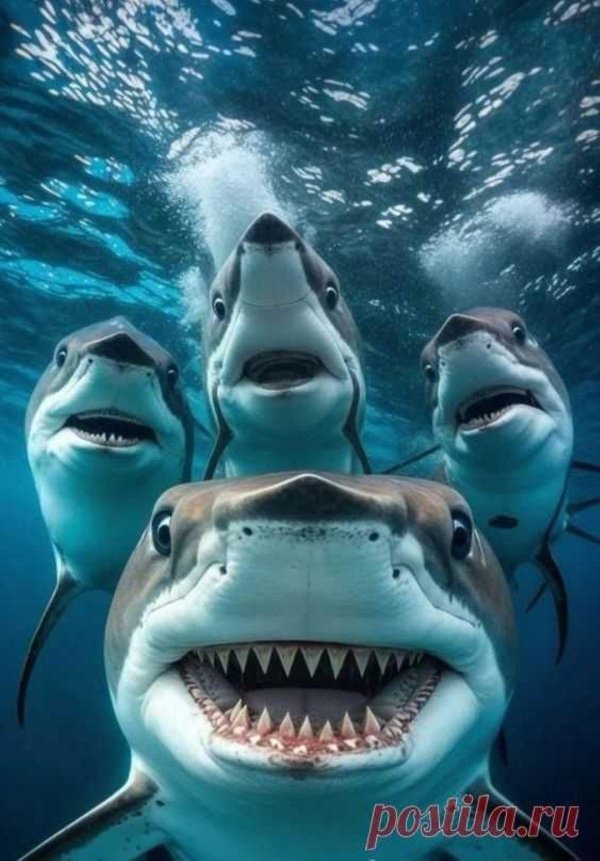 с акулами