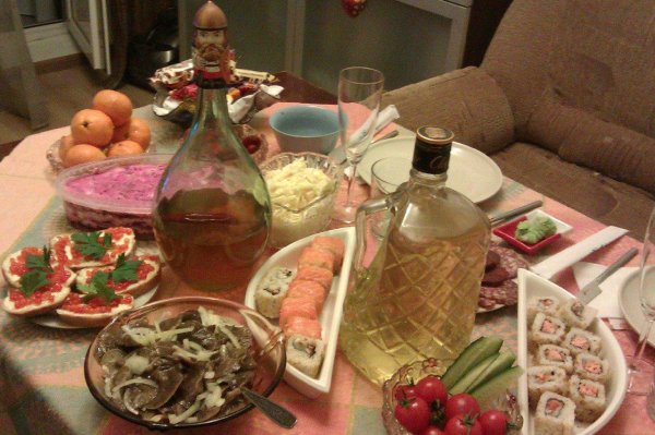 русский стол под водку