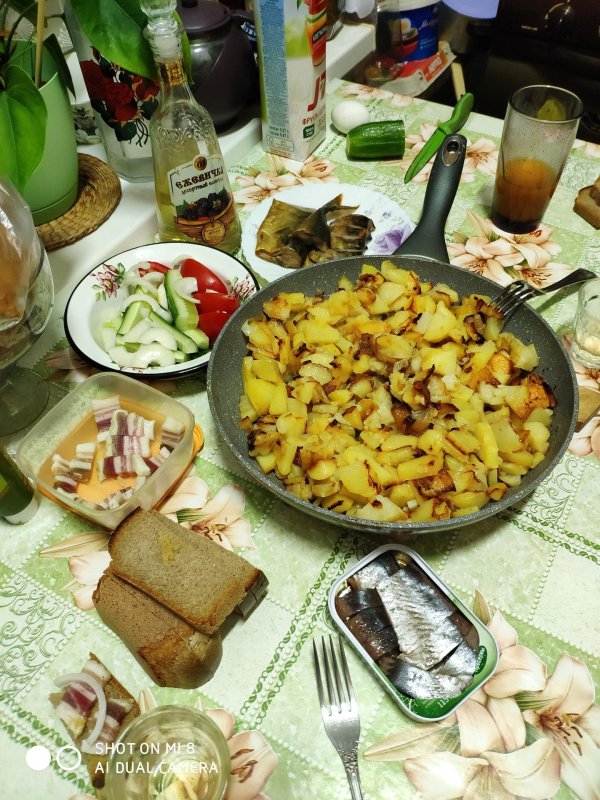 деревенский ужин