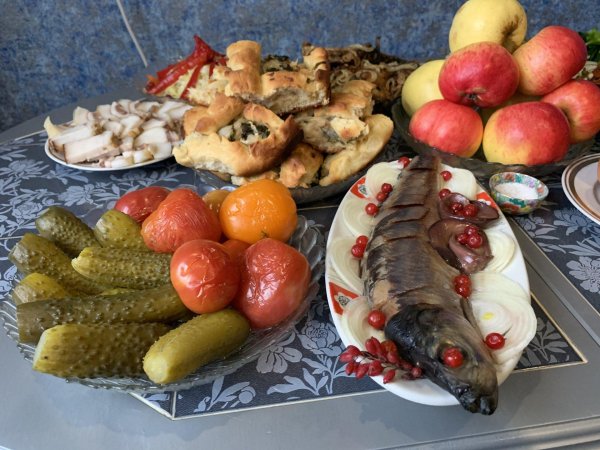 запеченный осетр